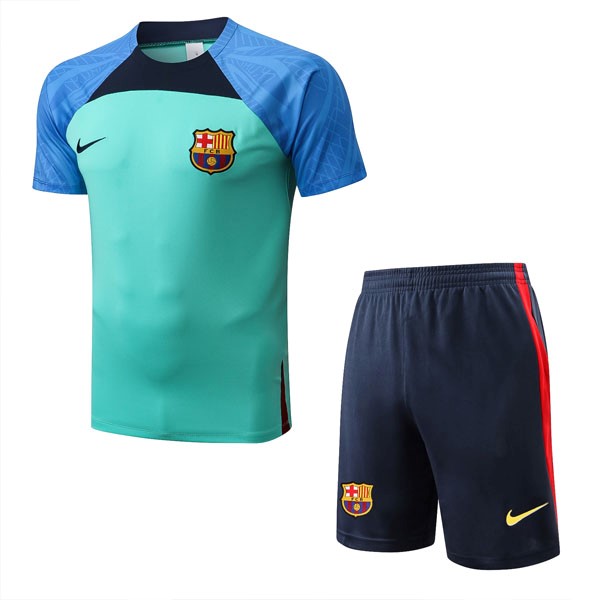 Trainingsshirt Barcelona Komplett-Set 2022-2023 Grün